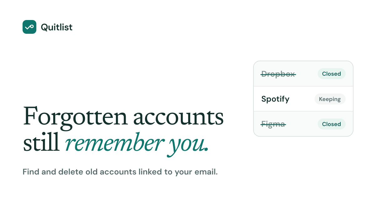 I built a tool that finds all the old accounts you forgot about. Looking for feedback